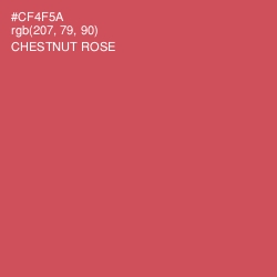 #CF4F5A - Chestnut Rose Color Image